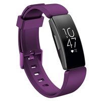 Feibands Compatible with Inspire HR & Inspire Bands, Silicone Replacement Wrist Band Bracelet Accessories for Inspire & Inspire HR Fitness Tracker for Women Men (Purple, Small)