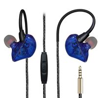 Over Ear Earbuds, Sport Running in Ear Buds Bass Noise Isolating Cool Wired Headphones Earphones with Flexible Earhook and Mic for Gym Workout Exercise Jogging