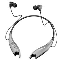Mpow Jaws Upgraded Gen5 Bluetooth Headphones 18H Playtime, V5.0 Wireless Neckband Headphones, Bluetooth Headset Magnetic Earbuds, Call Vibrate & CVC6.0 Noise Cancelling Mic, Gray