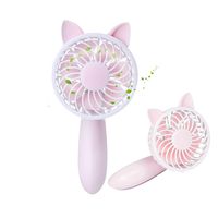 HoveBeaty Mini Handheld Fan, Portable Desk Table Personal Cooling Fan with USB Rechargeable Battery Operated Electric Fan for Office Room Outdoor Household Traveling (3 Speed, Pink)