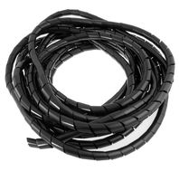 YXQ 12mm Dia Spiral Wire Wrap Tube PC Manage Cable for Computer Car Wire Cover Sleeve,15M Length (12mm Dia 15M)