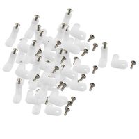 uxcell a16060100ux0458 50 Pcs Circuit Board L Shape Insulated PCB Spacer 20mm Supporting Height with Screw Pack of 50