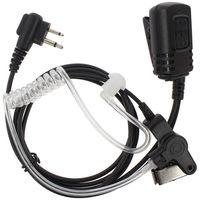 TENQ Professional Covert Acoustic Tube Bodyguard FBI Earpiece Headset Mic for 2-pin Motorola Radio Cp040 Cp200 Xtni DTR Vl50