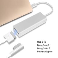 Dreamvasion USB C Adapter Compatible for MagSafe 2 & 1, Type C to Compatible MagSafe L/T-Tip Charging Converter Compatible for MacBook Pro 12"13"15", Chromebook Pixel, Nintendo Switch,Samsung and More