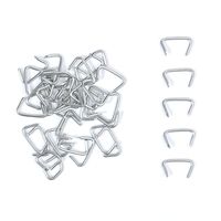 500pcs 3/4" Galvanized Professional Upholstery Hog Rings Kit for Bungee/Shock Cords/Animal Pet Cages/Bagging/Traps/Sausage Casing/Meat Bags/Fencing/Railing by NIDAYE