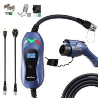 MUSTART The TRAVELMASTER Level 2 Portable EV Charger, 25ft Cable, Intelligent Plug Identification Auto-Adjusts the Maximum Safe Current 15A/25A/32A Electric Vehicle Charger Plug-in EV Charging Station