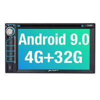 PUMPKIN Android 9.0 Car Stereo Double Din DVD Player 4GB RAM with Navigation, WiFi, Support Fastboot, Backup Camera, Android Auto, USB SD, AUX, 6.2 Inch Touch Screen