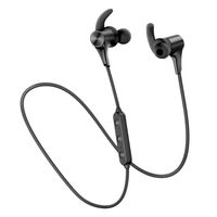 SoundPEATS Bluetooth Headphones IPX6 in-Ear Bluetooth 5.0 Wireless Earphones Magnetic Wireless Earbuds Upgraded Q12 HD (14 Hours Playtime, APTX-HD, CVC 8.0, 10mm Drivers)