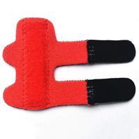 DXZA Finger Splints, Aluminum Brace Support Guard Splints for Straightening Broken Fingers, Injuries, Arthritis, Trigger Finger,red
