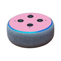 MightySkins Skin Compatible with Amazon Echo Dot (3rd Gen) - Solid Pink | Protective, Durable, and Unique Vinyl Decal wrap Cover | Easy to Apply, Remove, and Change Styles | Made in The USA