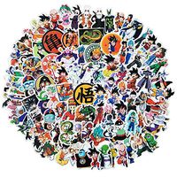 100 PCS Dragon Ball Z Stickers, CATTA DBZ Stickers Pack Waterproof Removable Vinyl Decals for Laptop, MacBook, Bottles, Skateboard