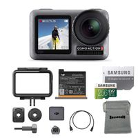 DJI Osmo Action Cam with Dual Screens 11m Waterproof Digital Camera with 256GB SD Card Supports 4K Video