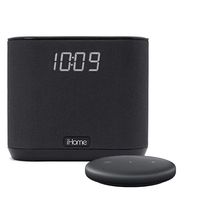 iHome iAV2v2 speaker and alarm clock bundle with Echo Input - Black