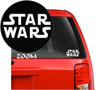 Star Wars Logo Symbols Emblem Anime Vinyl Decal Sticker for Car Window Laptop Wall Room (1) Star Wars Logo (5.5" inches, White)