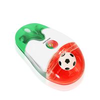 Soccer Gift Portugal 2.4G Wireless Optical Mouse USB Receiver Portuguese National Flag