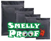 4000 Pcs 4Mil Matte Black 3" x 4.5" Smell Proof Zip Lock Bag Stinky Proof Odor Ziplock Pouch Built with airtight Zipper Smelly Proof, Best to use for Packaging Smelly Products