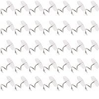 Floranea 30 Pcs Twist Pins Upholstery Clear Heads Slip Cover Fasteners Headliner Pins for Sofa Car Van Home Furniture Hold Bed Skirt (30 pcs)