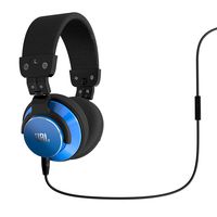 JBL BassLine Over-Ear DJ Style Headphones with In-line Mic & Controls (Blue)