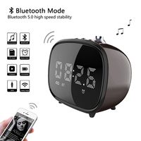 BETNEW Alarm Clock Wireless Bluetooth Speaker, Retro TV with Candy Color Design, 4 Hours Endurance, AUX TF Card Play, LED Display for Bedroom,Hotel,Party,Camping,Sleep Timer, Snooze Best Gift