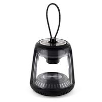 Portable Bluetooth Speaker, Shower Speaker with LED Ambient Light Outdoor Waterproof Speaker True Wireless Stereo with Magnetic Base USB Rechargeable for Camping, Beach, Sports, Pool (1 Pack, Black)