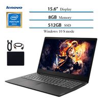 2019 Newest Lenovo 15.6" Laptop Computer, Intel Pentium Gold 5405U, 2.3GHz, 8GB DDR4 RAM, 512GB SSD, WiFi, Bluetooth, USB 3.1, HDMI, Windows 10 w/ Hesvap Accessories