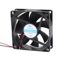uxcell DC 24V 80mmx80mmx25mm 7 Vanes Cooling Cooler Fan w Metal Finger Guard