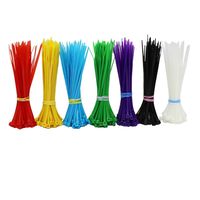 WWYICHEN 4 Inch 420Pcs Mini Cable Ties Self-Locking Nylon Zip Ties for Indoor and Outdoor Garden Office Use, Multi-Color
