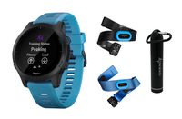 Garmin Forerunner 945 Premium GPS Running/Triathlon Smartwatch with Included Wearable4U Power Pack Bundle (Blue, Bundle)