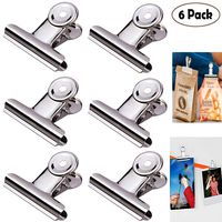 Chip Clips for Bags, Bag Clips for Food Package Snack Potato Chip,Heavy Duty Sturdy Durable Stainless Steel Metal Food Clips Clamp for Sealing Bags Vegetable Fruit Baggies Kitchen Freezer Home Office
