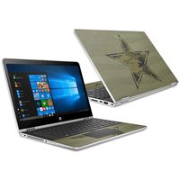 MightySkins Skin Compatible with HP Pavilion x360 15.6" (2018) - Army Star | Protective, Durable, and Unique Vinyl Decal wrap Cover | Easy to Apply, Remove, and Change Styles | Made in The USA