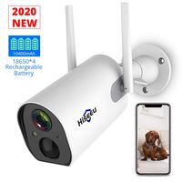 Hiseeu Wireless Outdoor Security Camera Battery Powered Rechargeable 1080P, Enhanced WiFi Home Security Cameras with Night Vision, Motion Detection,IP65 Waterproof,2-Way Audio Phone Remote Access