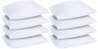 Utopia Bedding Premium Plush Gel Pillow - Fiber Filled Bed Pillows - Queen Size 20 x 28 Inches - Cotton Pillows for Sleeping - Fluffy and Soft Pillows (Bulk Pack of 8)