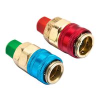 Kangkang@ 1 Pair Connector R134a Car Automotive Air Conditioning A/C Straight Quick Air Connector Coupler Adapter