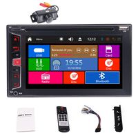 Eincar Audio Newest Double Din,HD Touchscreen, Bluetooth, DVD/CD/MP3/MP4/USB/SD AM/FM Car Stereo,SWC, 6.2 Inch Digital LCD Monitor, Wireless Remote,Wide Angle Rear Camera Included