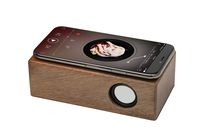 OHHAI Wireless Touch Stereo Portable Wooden Speaker,Without Bluetooth Pairing