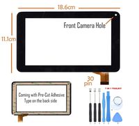 GR Touch Screen Digitizer Panel for Cyberpad iView SupraPad 774TPC 776TPC 7 Inch Tablet PC (Black)