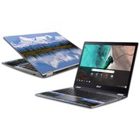 MightySkins Skin Compatible with Acer Chromebook Spin 13 (2018) - Mountains | Protective, Durable, and Unique Vinyl Decal wrap Cover | Easy to Apply, Remove, and Change Styles | Made in The USA