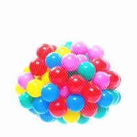 Soft Balls 100 pcs with a Storage Bag Multi-Colored BPA-free Play Tent Balls Thicken Plastic Secure Ocean Playpen Balls