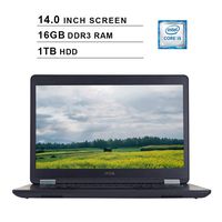 2020 Premium Dell Latitude E5470 Ultrabook 14 Inch Business Laptop (Intel Dual Core i5-6300U up to 3.2GHz, 16GB DDR3 RAM, 1TB SSD, Intel HD 520, WiFi, Bluetooth, HDMI, Windows 10 Pro) (Renewed)