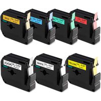Replace P-Touch Tape MK131 MK231 MK431 MK531 MK631 MK731 MK831 Label Tape Compatible Brother P Touch PT-M95 PT65 PT70, 0.47 Inch x 26.2 Feet, 7 Pack(Black on Clear White Red Blue Yellow Green Gold)