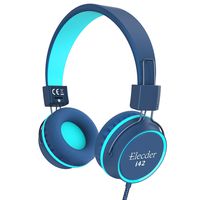 Elecder i42 Kids Headphones, Safe Volume Limited 85dB, Foldable Adjustable On Ear Headphones, 3.5mm Jack Compatible with iPad, Cellphones, Computer, MP3/4 Kindle Tablet Airplane School (Blue/Teal)