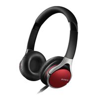 Sony MDR-10RC RED Smartphone Compatible Headphones mdr10rc