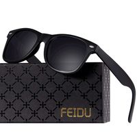 Polarized Sunglasses for Men Retro - FEIDU Polarized Retro Sunglasses for Men FD2149 (black-matte)