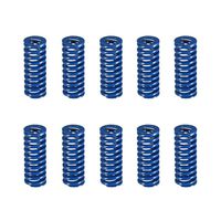 Befenybay 10PCS 10mm OD 25mm Long Blue Light Mid Load Compression Mould Die Spring (Blue-10-25)