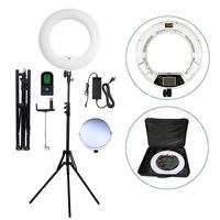Yidoblo 96W 18" 480 LED Ring Light Kit with Makeup Mirror,Tripod Stand,Camera Phone Holder and Bag,Bicolor Continuous Lighting for Photo Studio Video Portrait Film Selfie Youtube Photography
