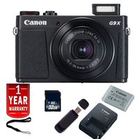 Canon PowerShot G9 X Mark II Digital Camera (Black) International Model Base Bundle