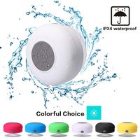 Mini Shower Speaker-Wireless, Waterproof Bluetooth Speaker, Hands-Free Portable Speakerphone with Built-in Mic TF Card Port, Micro USB Outdoor, Sports, Pool, Beach, Hiking, Camping