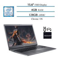 Newest Acer 15.6" Full HD Touchscreen Premium Chromebook Laptop, Intel Core i3-8130U (Up to 3.4GHz), 4GB DDR4, 128GB eMMC, Webcam, 10 Hours Battery Life, Chrome OS W/ HESVAP Accessories