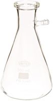 United Scientific FG5340-500 Borosilicate Glass Heavy Wall Filtering Flask, Bolt Neck with Tubulation, 500ml Capacity