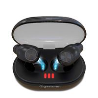 Gigastone True Wireless Bluetooth Earbuds Bluetooth 5.0 Long Hours Playtime Quality Stereo Sound Stable Automatic Connection in-Ear Earphones Built-in Microphone IPX5 Waterproof Sport Portable Light